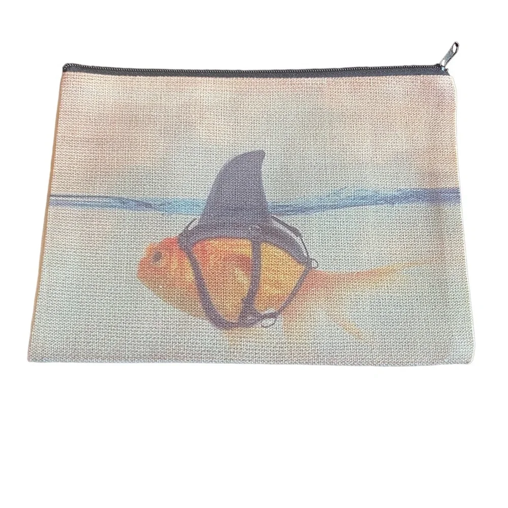 Goldfish Zippered Cosmetic Bag